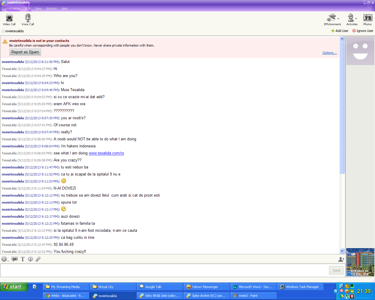 Lista Rusinii Idiotii Pe Yahoo Messenger