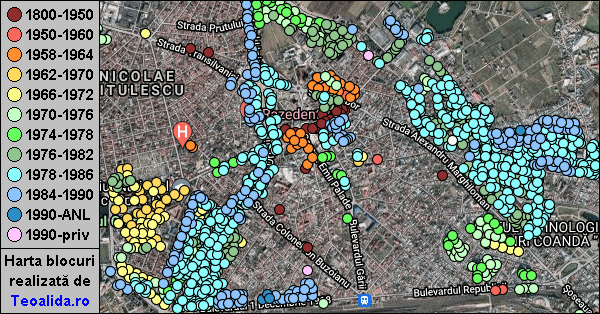 Harta Buzau cu blocuri