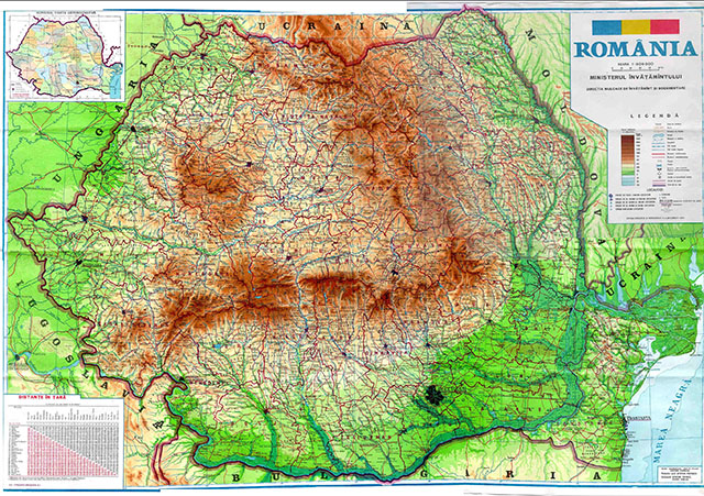 Harta Romania 1993
